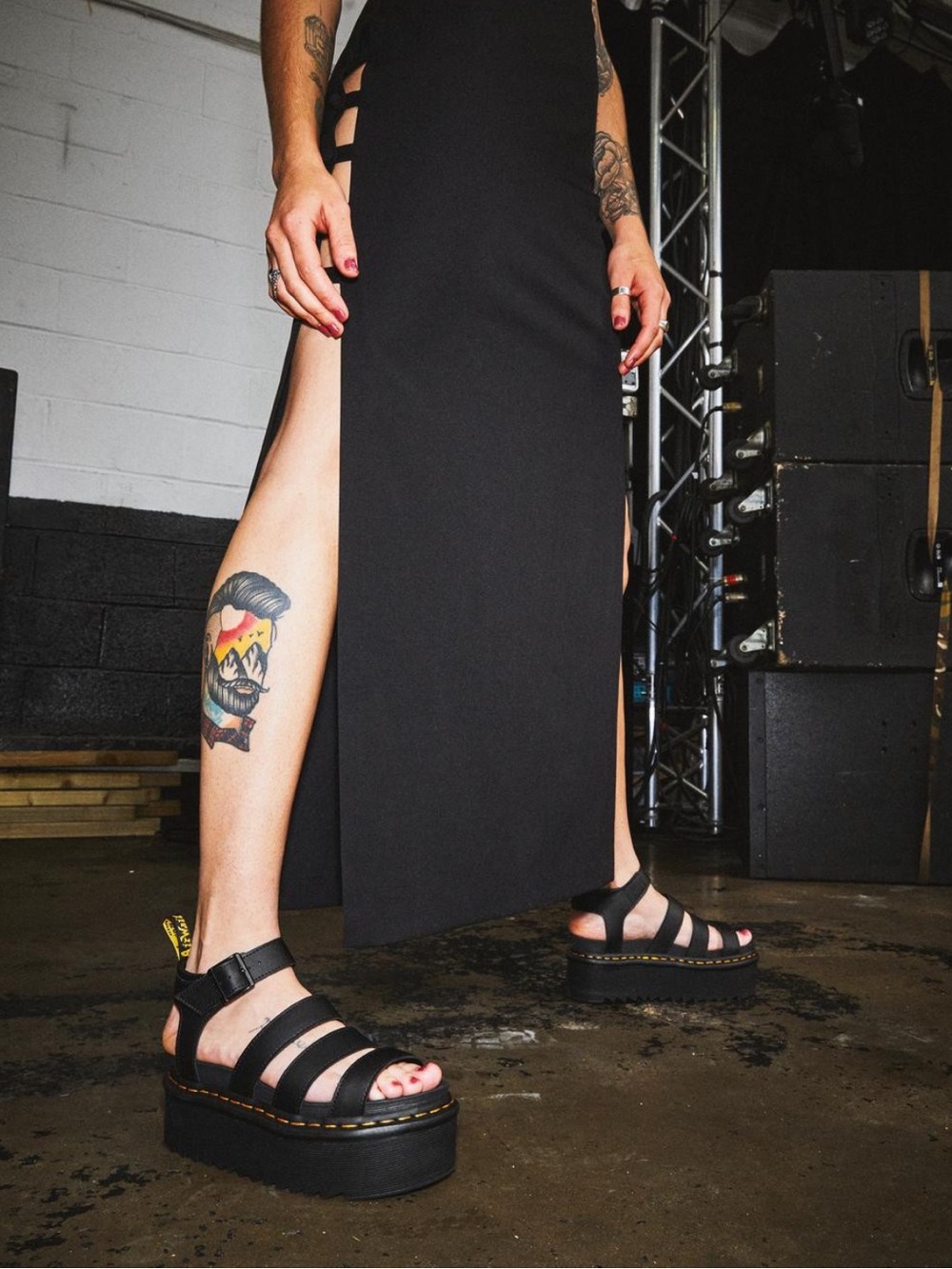 Dr Martens Blaire Quad Black Hydro Leather